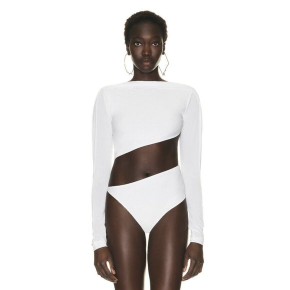Jacquemus Tops - JACQUEMUS Le Body Carozzu White Top Bodysuit